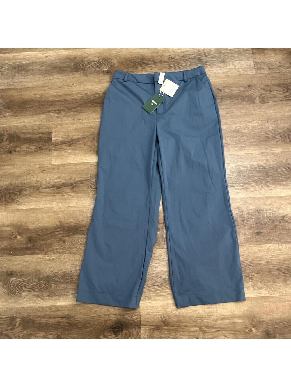 Halara DayStretch High Waisted Straight Leg Pants Womens Large Blue 02669715 NWT